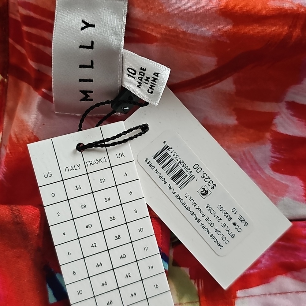 Milly Red Floral Mini Dress - Picture 11 of 15